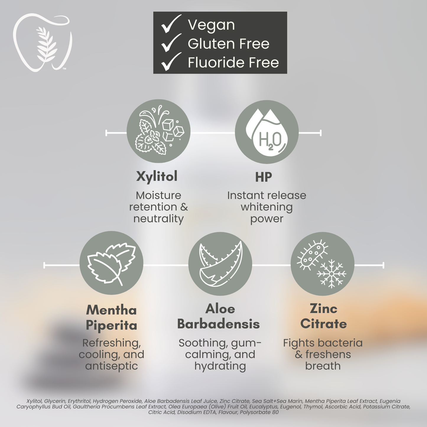 Signature Fern Peppermint Whitening Mouthwash