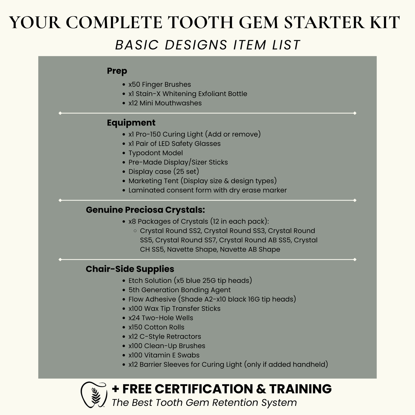 Tooth Gem Starter Kit (Basic)
