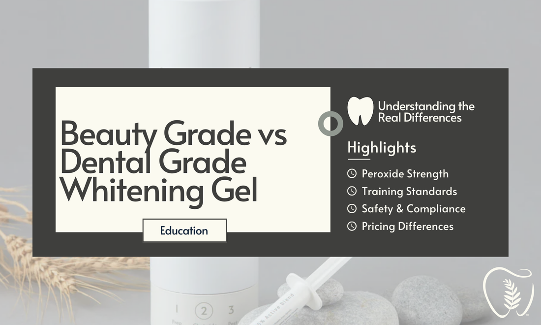Beauty Grade Whitening vs Dental Grade Whitening Gel: What’s the Real Difference?