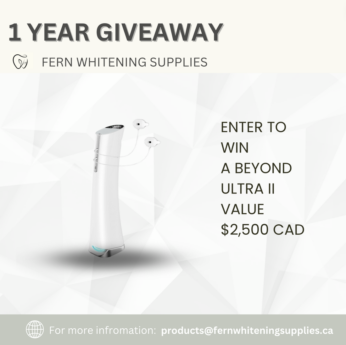 Fern Whitening Supplies Turns ONE!