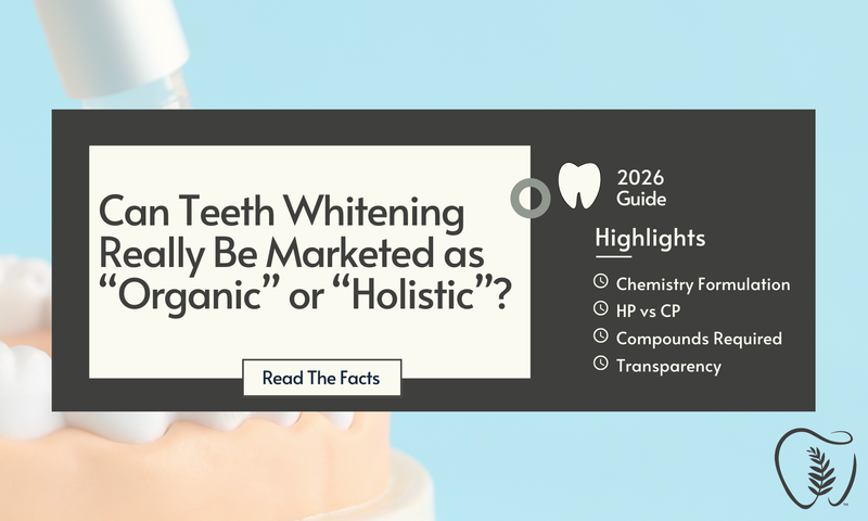 Can Teeth Whitening Providers Really Be Marketed as “Organic” or “Holistic”?