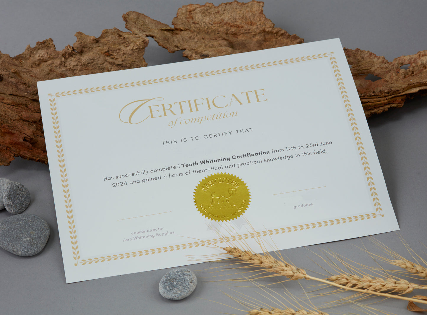 ONLINE EDUCATION Teeth Whitening Certificate