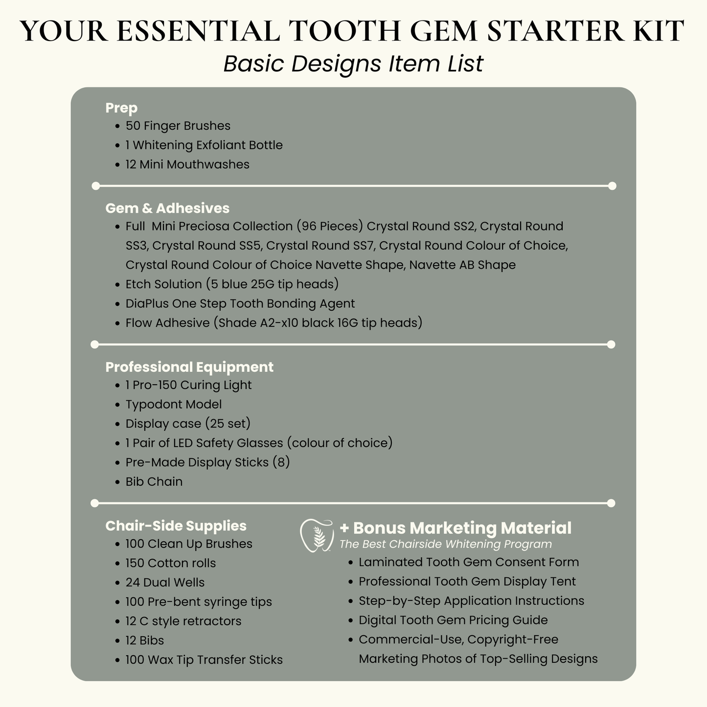 Essential Tooth Gem Kit - Basic