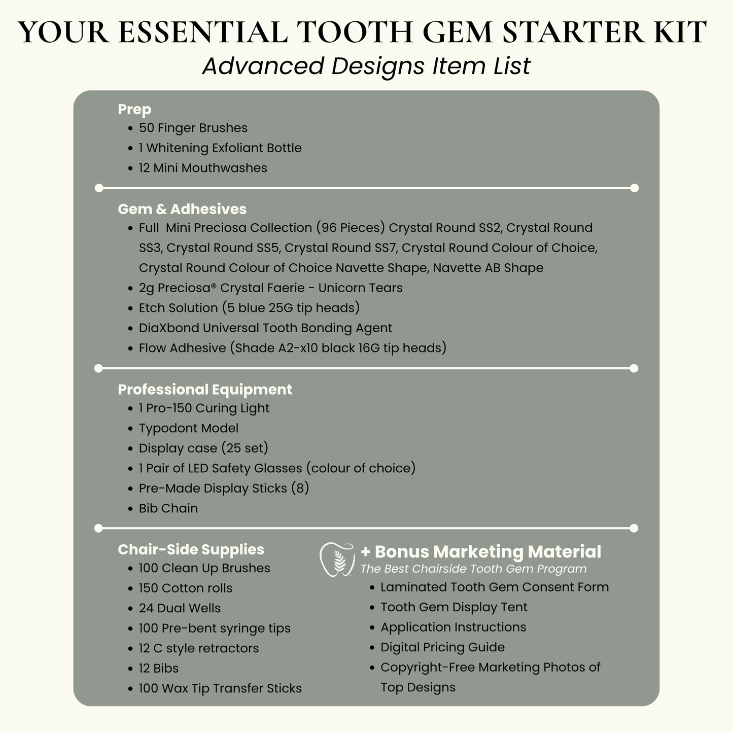 Essential Tooth Gem Kit- Advanced