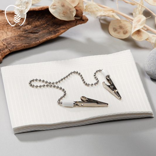 Teeth Whitening Bibs & Bib Chains for Professional Clinics