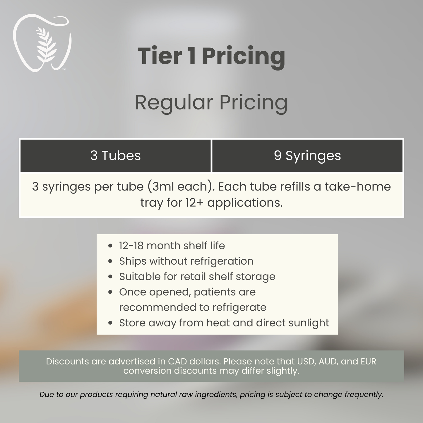 Signature Fern Gel™ Gentle 11% HP Active- Whitening Tray Refill Gel (Regular Strength)