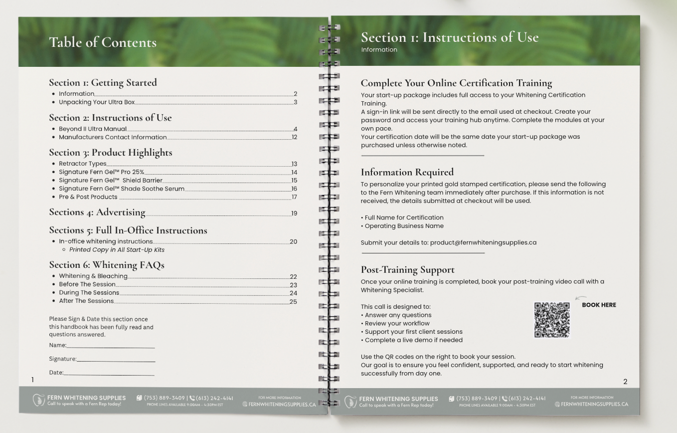 Clinic Pack- Teeth Whitening Manual