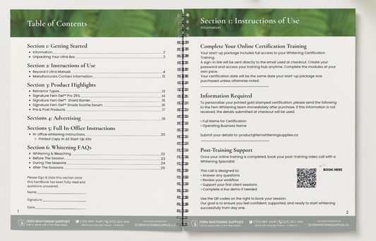 Clinic Pack- Teeth Whitening Manual